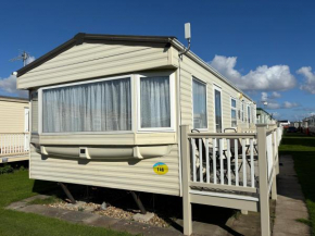 Seaview 146 - Ingoldmells - central heating, bed linen, full length decking - Meadow Lakes Caravan & Lodge Hire